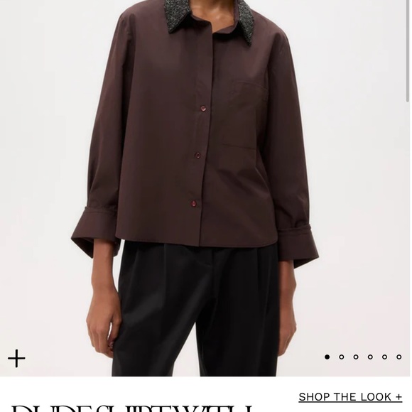 TWP DUDE SHIRT WITH CRYSTAL COLLAR - Picture 3 of 3